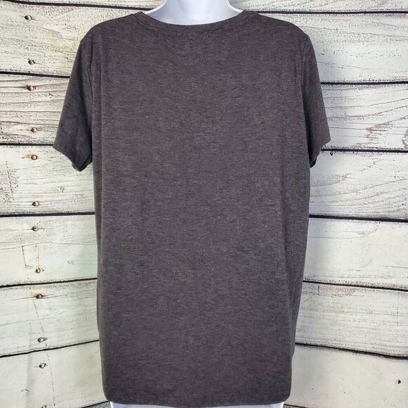 Maurices Nebraska Graphic Tee Women’s Size Large Gray Multicolor Print T-Shirt - Picture 3 of 5